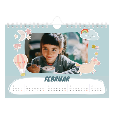 Fotokalender A5 — Magisk regnbue [Februar]