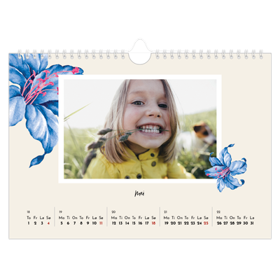 Fotokalender A4 — Malte blomster [kalender-forside]