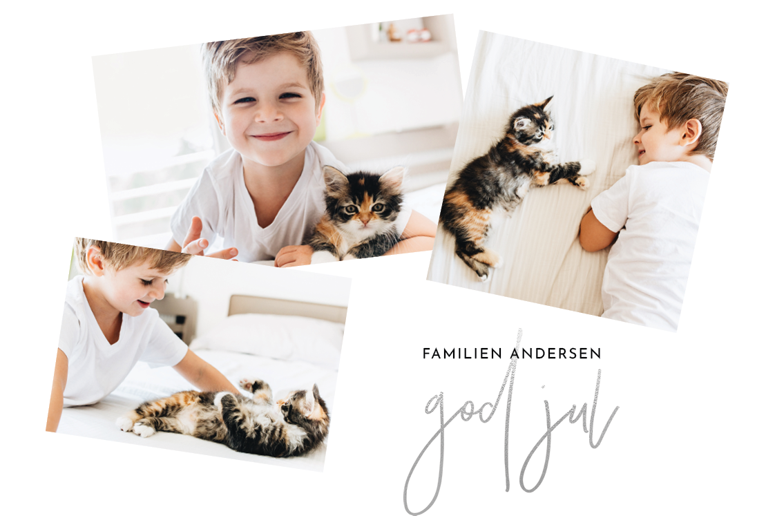 Fotokort — Julehilsen collage