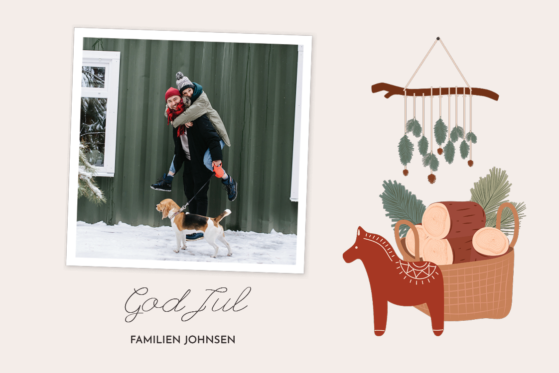 Fotokort — Rustikk ved