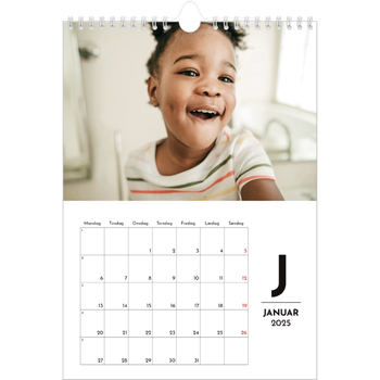 Fotokalender A4 — Bokstav i fokus