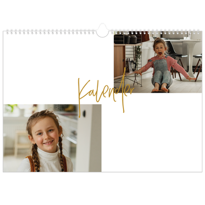 Fotokalender A3 — Gullstift [kalender-forside]