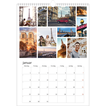 Fotokalender A3 — Bilderutenett