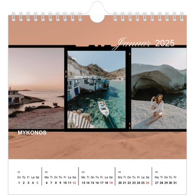 Månedskalender kvadratisk — Eventyrlyst [Januar]