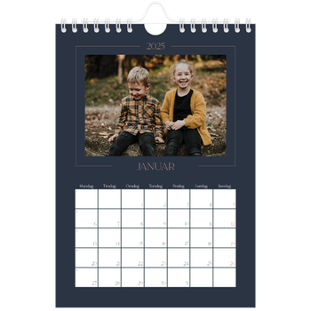 Fotokalender A5 — Prøyssisk blå