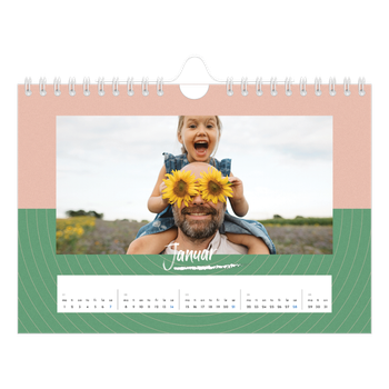 Fotokalender A5 — Fargerik kalender