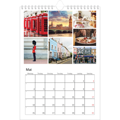 Fotokalender A4 (20 x 30 cm) — Bilderutenett [kalender-forside]