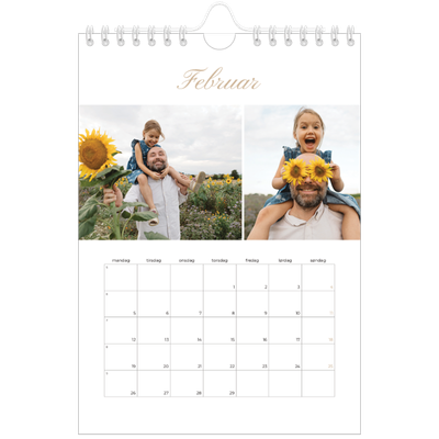 Fotokalender A5 — Elegant kalender [Februar]
