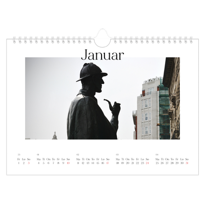 Fotokalender A4 — Min reiseskildring [Januar]