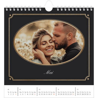 Månedskalender kvadratisk — Vintage klassisk [kalender-forside]