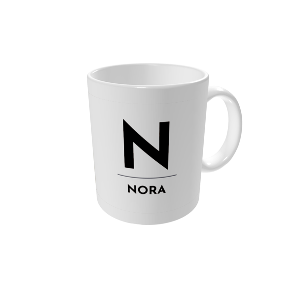 Kopp med bilde — Bokstav i fokus