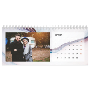 Bordkalender med foto — Marmorpapir