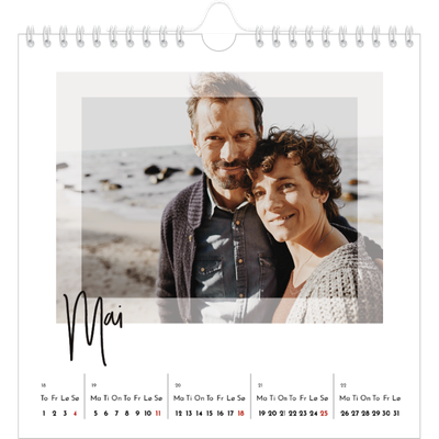 Månedskalender kvadratisk — Transparente rammer [kalender-forside]