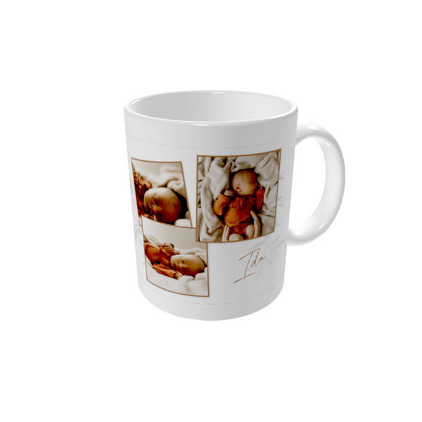 Kopp med bilde — Jordnært design