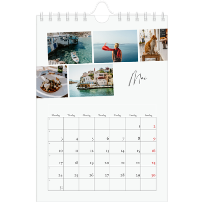 Fotokalender A5 — Byferie (hvit) [Mai]