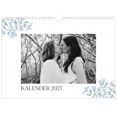 Fotokalender A3 — Elegant blomstret [kalender-forside]