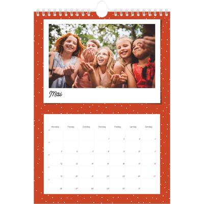 Fotokalender A4 (20 x 30 cm) — Fargerike minner [kalender-forside]
