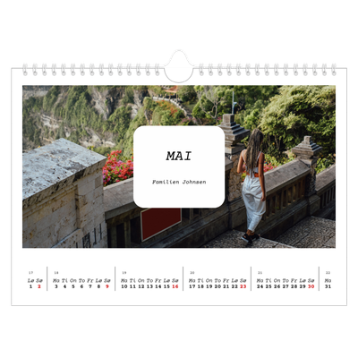 Fotokalender A4 — Den fulle historien [Mai]