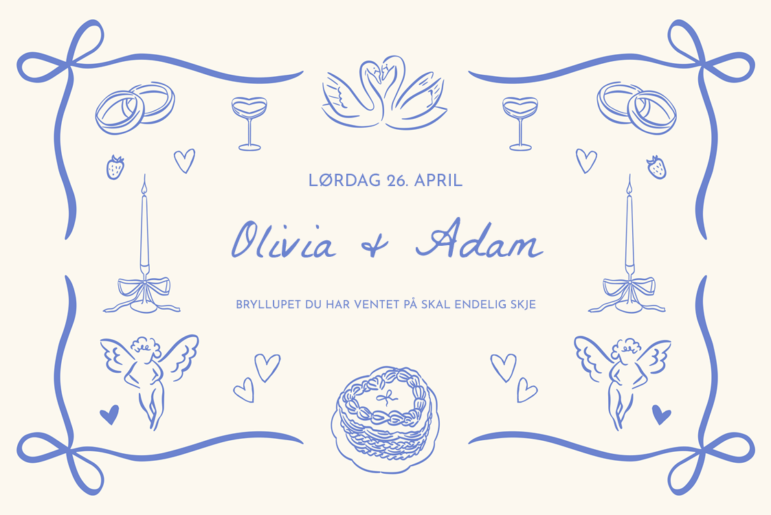 Invitasjoner — Sløyfer og kruseduller