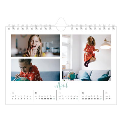 Fotokalender A5 — Hallo verden [April]