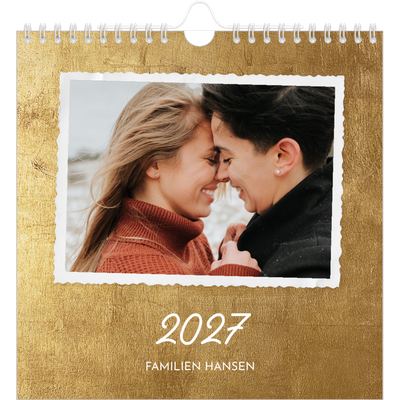 Månedskalender kvadratisk — Vintage [kalender-forside]