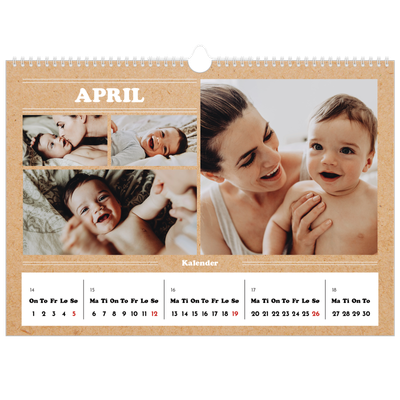 Fotokalender A3 — Magasinstil [April]