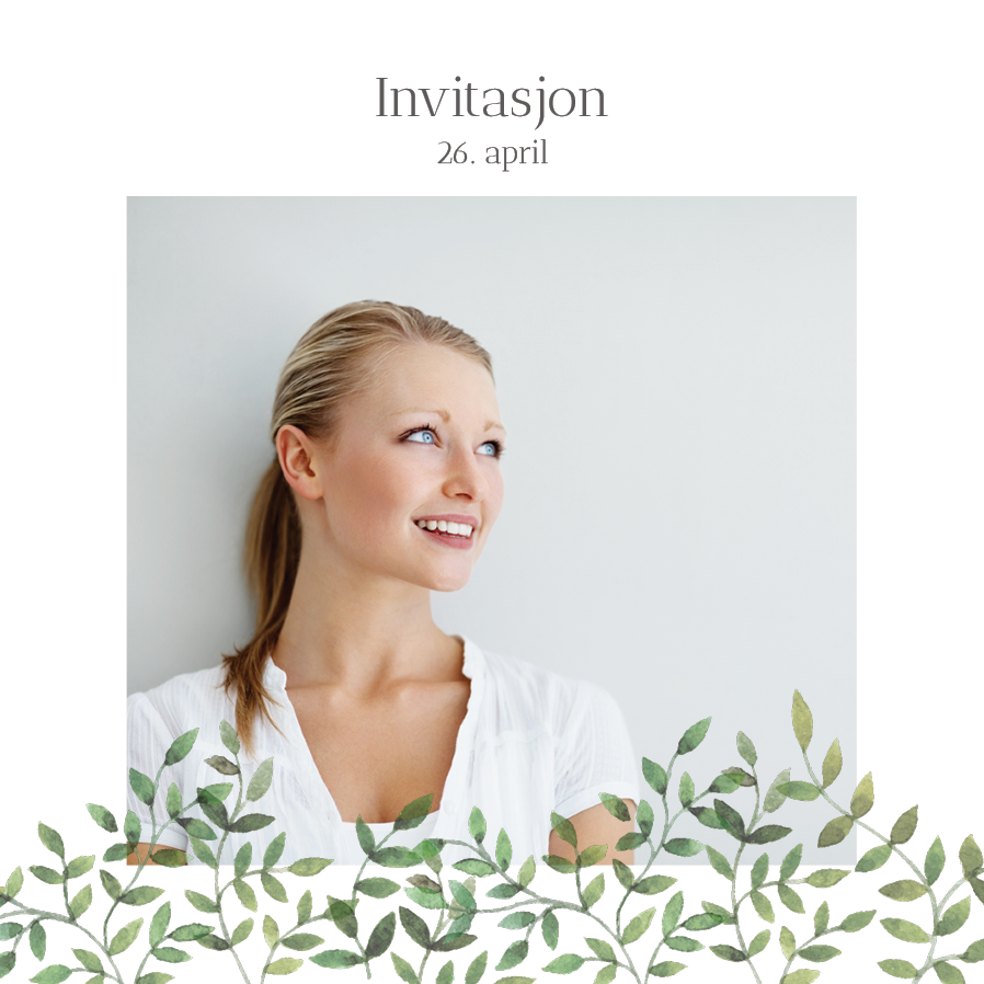 Invitasjoner — Blader grønndekor