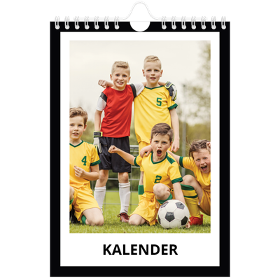 Fotokalender A5 — Svart bakgrunn [kalender-forside]
