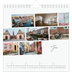 Månedskalender kvadratisk — Byferie (hvit) [Januar]