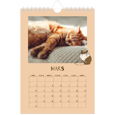 Fotokalender A5 — Leken kattunge [Mars]