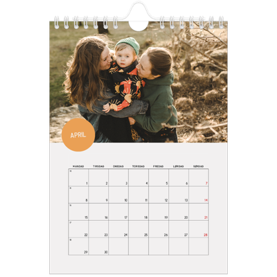 Fotokalender A5 — Fotoklistremerke [April]
