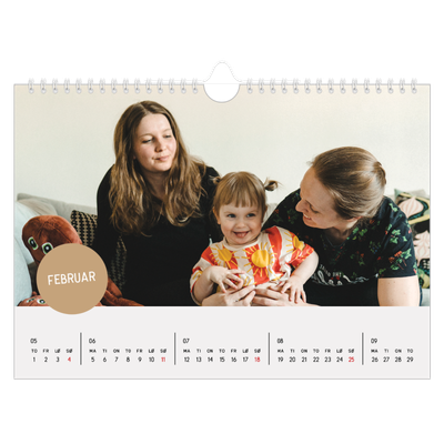 Fotokalender A4 — Fotoklistremerke [Februar]