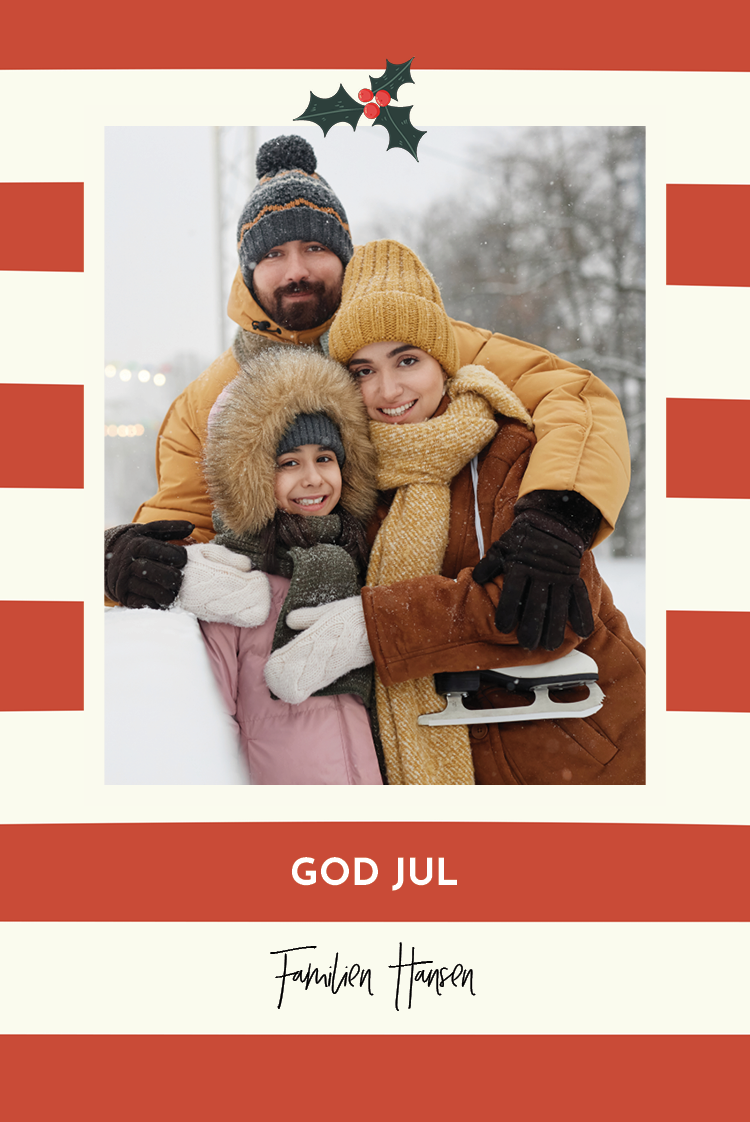 Fotokort — Kristtornstriper