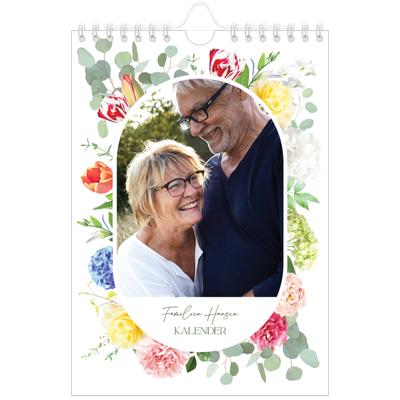 Fotokalender A5 — Klassiske blomster [kalender-forside]