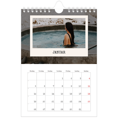 Fotokalender A5 — Portrettredigeringen [Januar]