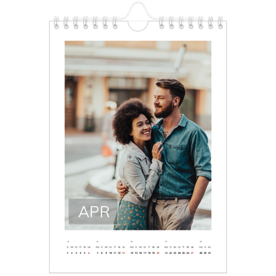 Fotokalender A5 — Överlägg för datumruta [April]