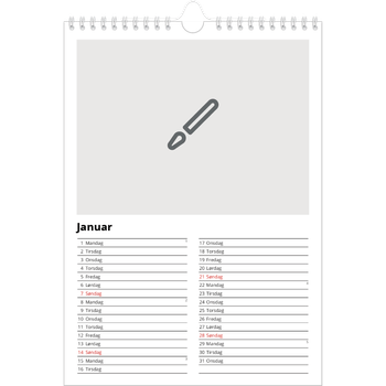 Fotokalender A4 — Design selv