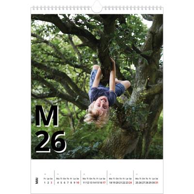 A3 Månedskalender — Bokstav og tall [kalender-forside]