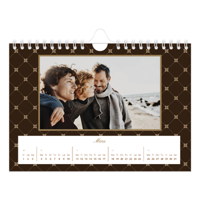 Fotokalender A5 — Geometrisk mønster [Mars]