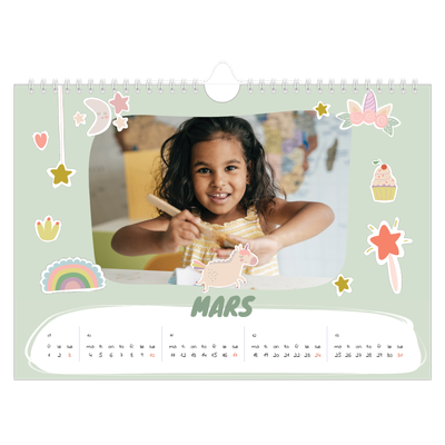 Fotokalender A4 — Magisk regnbue [Mars]