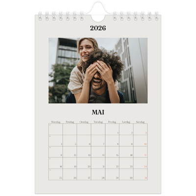 Fotokalender A5 — Simpelt og moderne [kalender-forside]