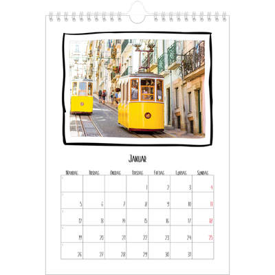 Fotokalender A4 (20 x 30 cm) — Albumøyeblikk [Januar]