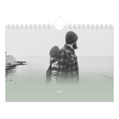 Fotokalender A5 — Grønn gradering [kalender-forside]