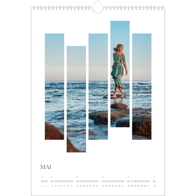 A3 Månedskalender — Reisebilder [Mai]