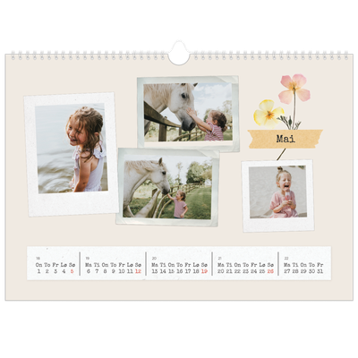 Fotokalender A3 — Vintage scrapbooking [kalender-forside]