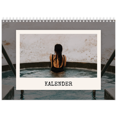 Fotokalender A4 dobbel (30 x 40 cm) — Portrettredigeringen [kalender-forside]