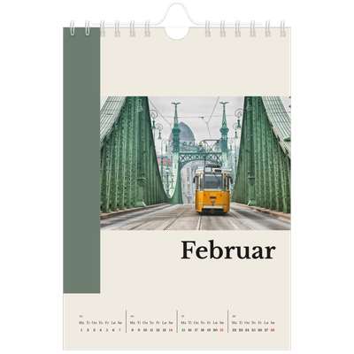 Fotokalender A5 — Verdens severdigheter [Februar]