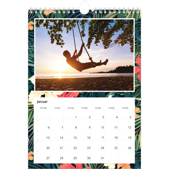 Fotokalender A4 — Botanisk stil