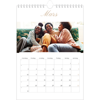 Fotokalender A4 (20 x 30 cm) — Elegant kalender [Mars]