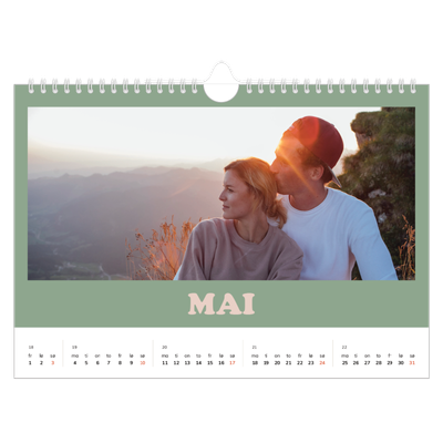 Fotokalender A4 — Retro rammer [kalender-forside]